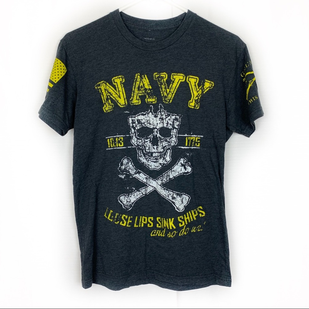 Grunt Style Navy Loose Lips T-Shirt